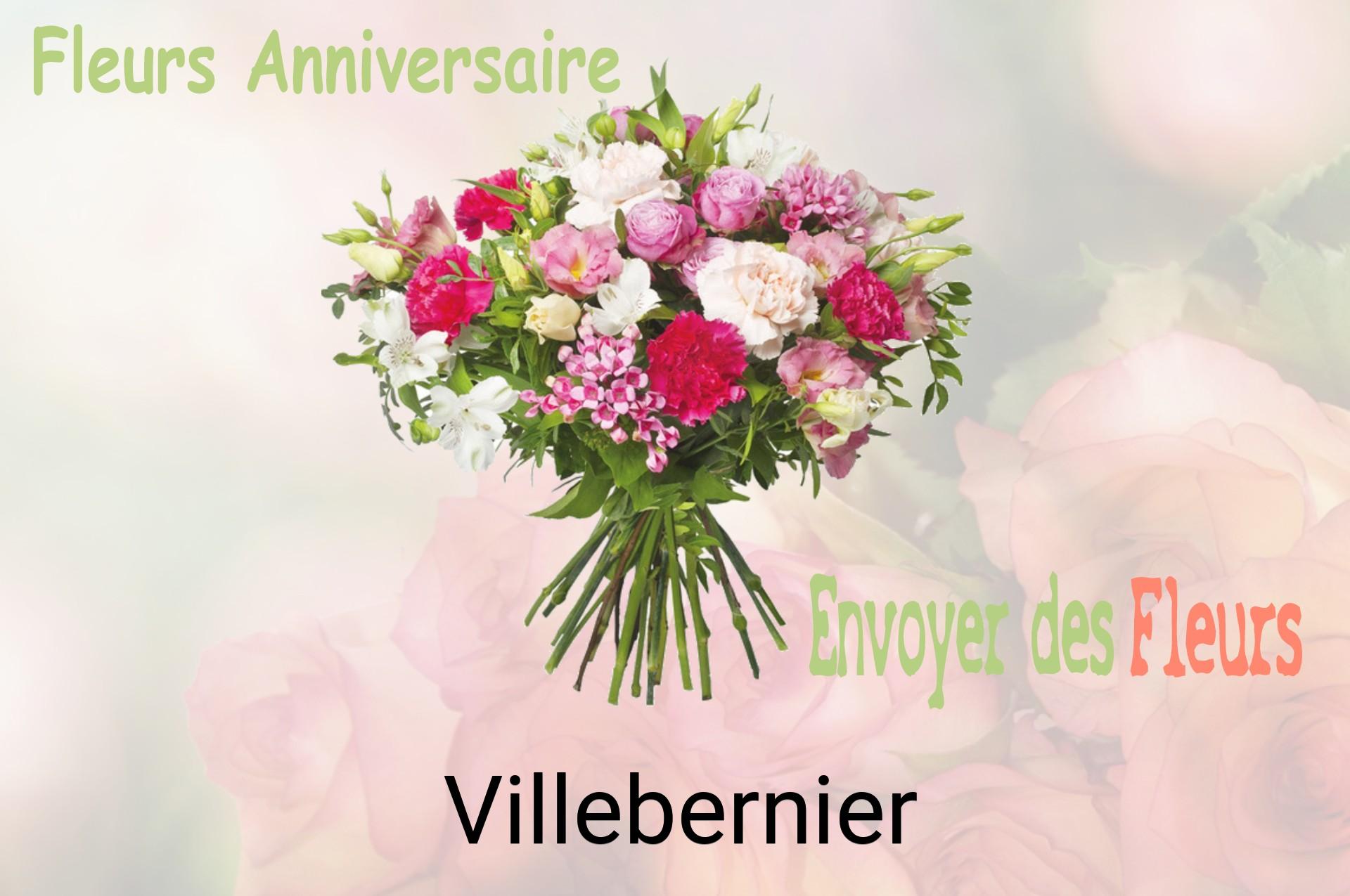 Bouquet de fleurs d’anniversaire livré à Villebernier