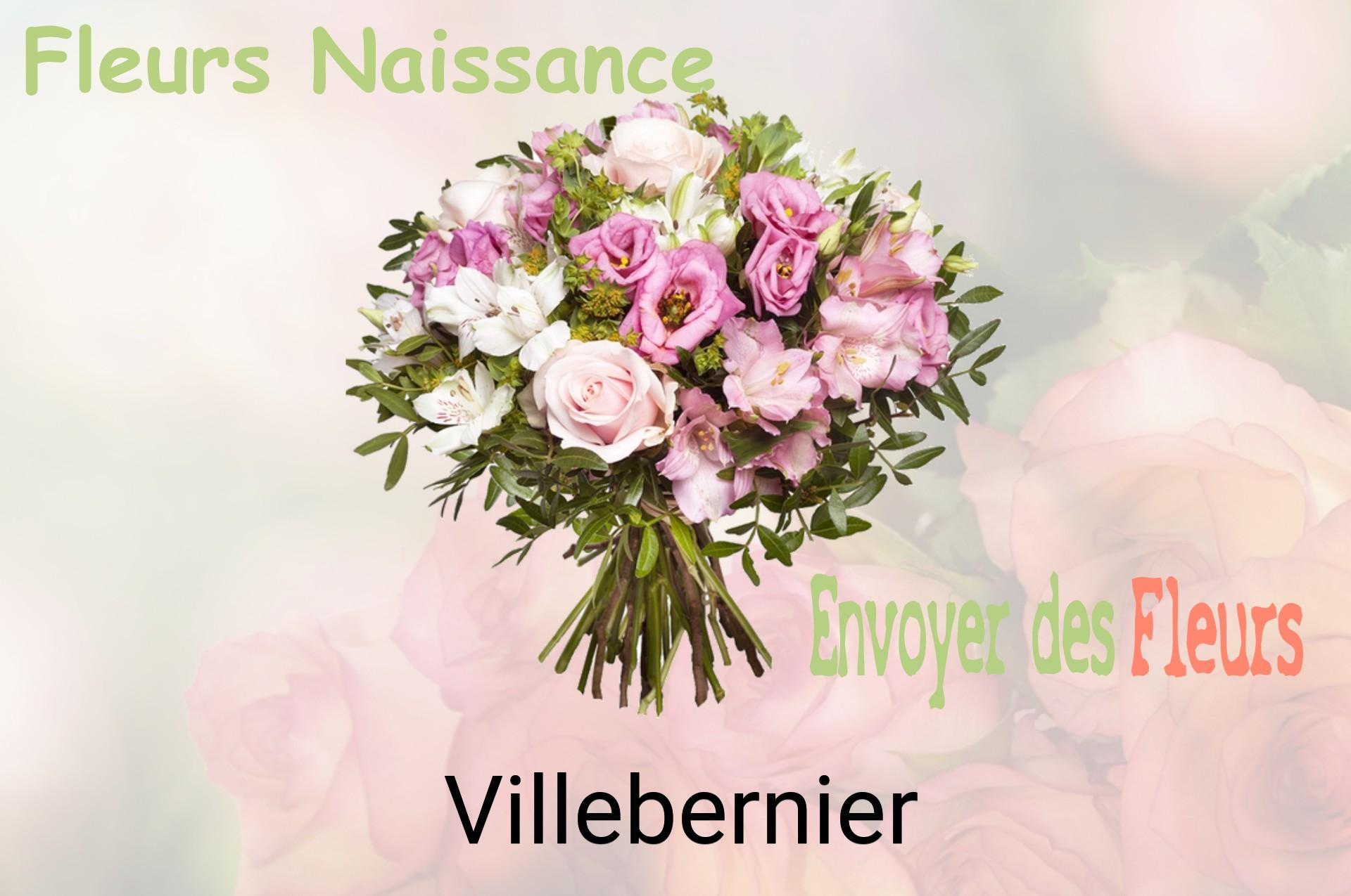 Bouquet de fleurs de naissance livré à Villebernier